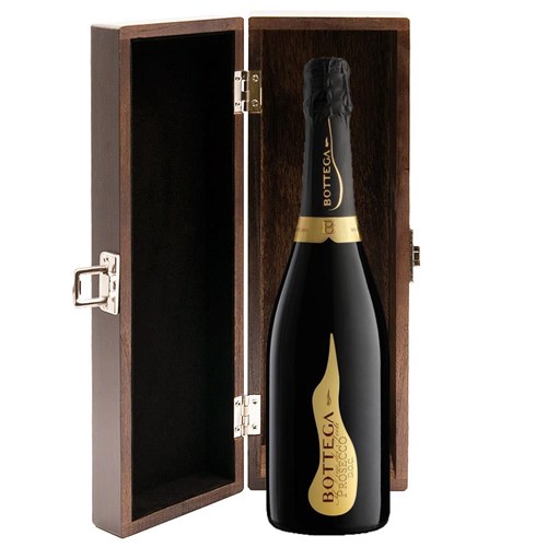 Bottega Vino dei Poeti Prosecco 75cl in Elm Wood Gift Box